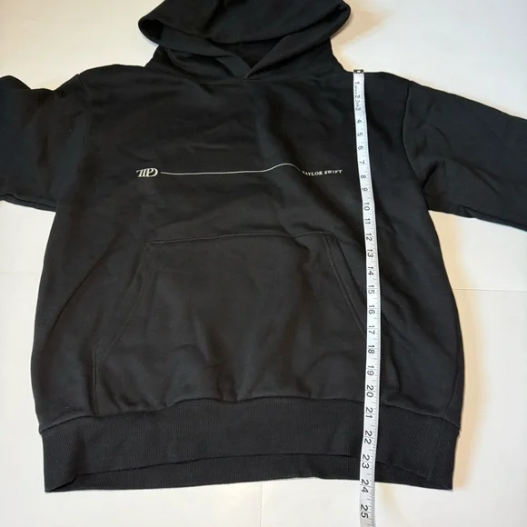 Taylor Swift Black Crewneck Hoodie with Minimal Logo - Picture 5 of 6